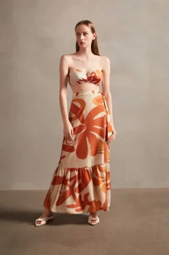 Algae Pareo Long Skirt