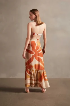 Algae Pareo Long Skirt