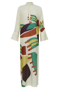 Bananeira High-Collar Long Dress