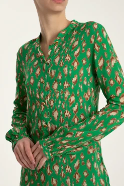 Brush Leopard Print Viscose Shirt