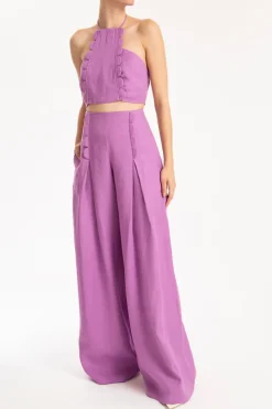 Bubble Wide-Leg Pants