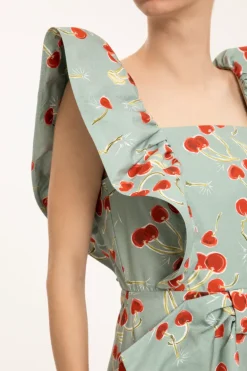 Cherry Bomb Ruffled Long Dress
