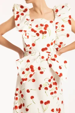 Cherry Bomb Ruffled Long Dress