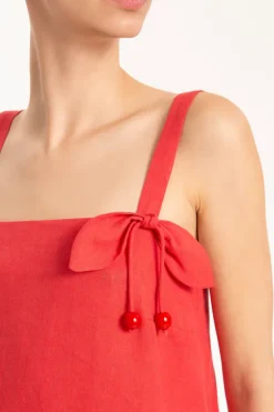 Cherry Bomb Solid Long Dress With Straps