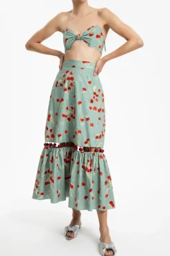 Cherry Bomb Strapless Top