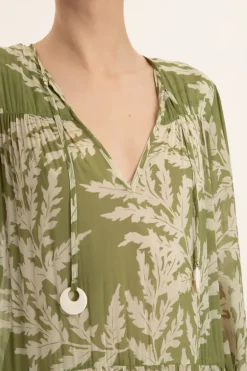 Classic Foliage Maxi Dress