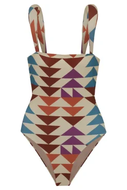Colibri Shoulder-Pad Swimsuit