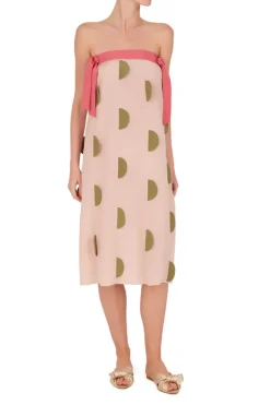 Colors Strapless Midi Dress