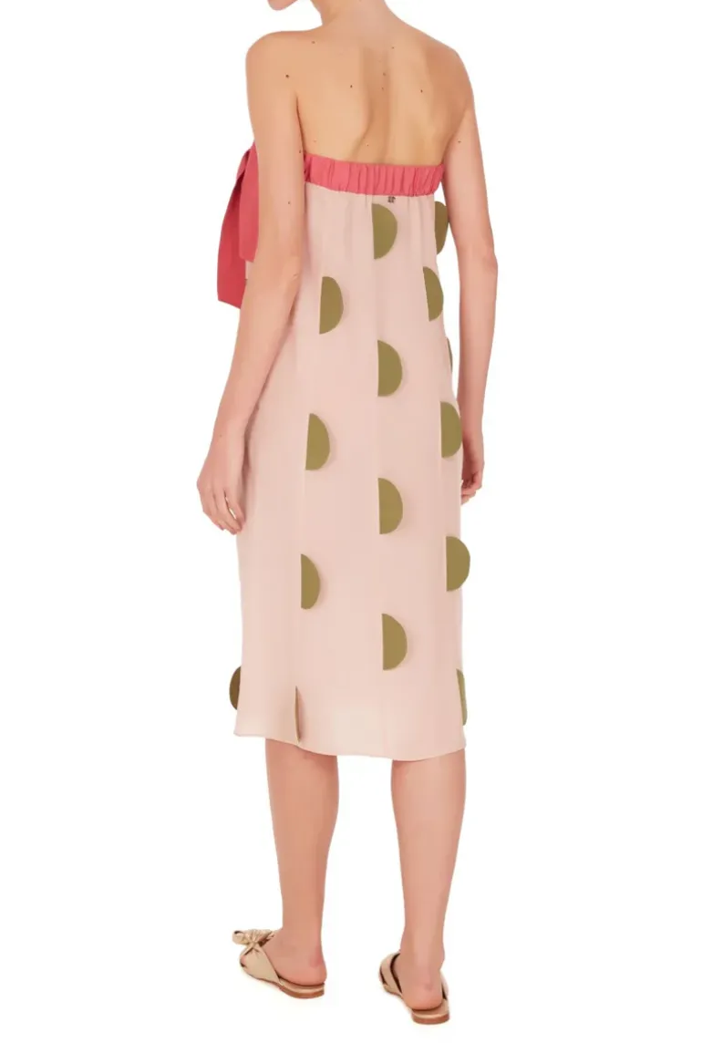 Colors Strapless Midi Dress