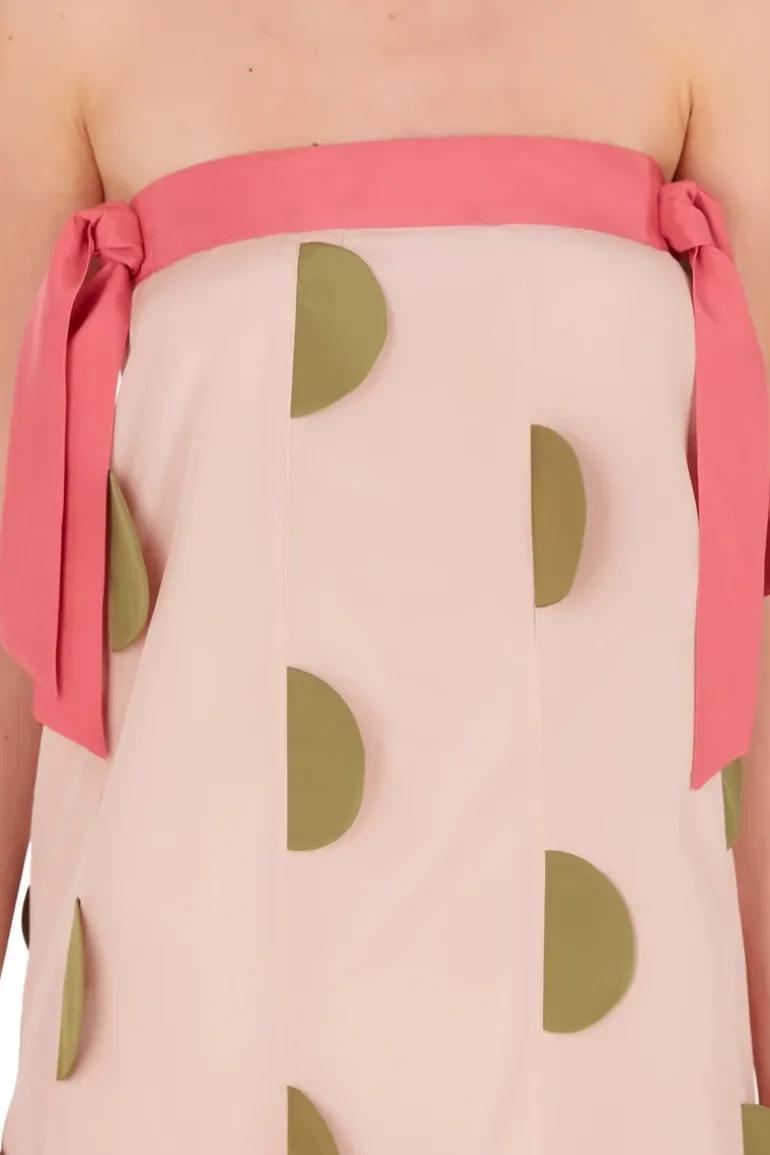 Colors Strapless Midi Dress