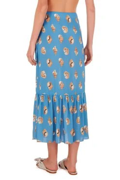 Conchiglie Midi Skirt With Ruffles