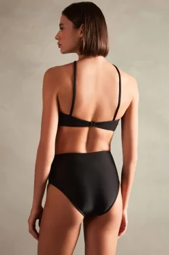 Deco Solid High-Waisted Bikini