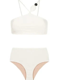 Deco Solid High-Waisted Bikini