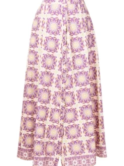 Exotic Coral Long Skirt