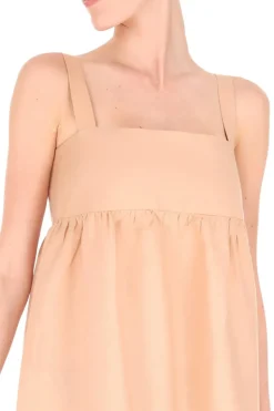 Fig Tricolor Long Dress with Straps