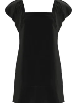 Floral Solid Short Dress