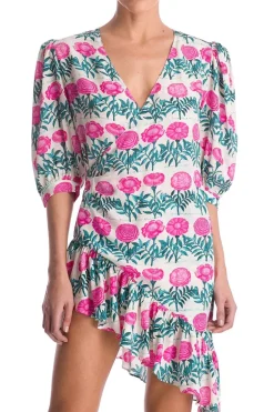 Flore Asymmetric Short Dress