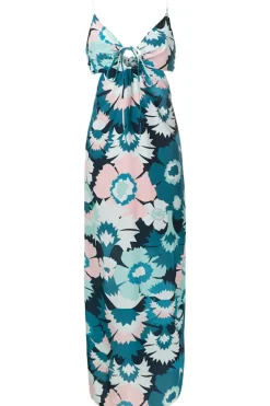 Flower Power Halterneck Long Dress