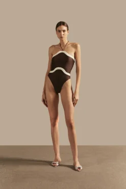 Giardino High-Leg Halterneck Swimsuit