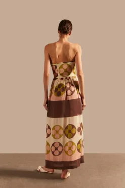 Giardino Strapless Long Dress