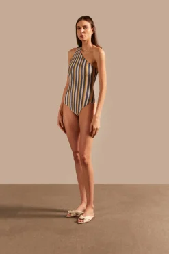 Golden Age One-Shoulder Swimsuit