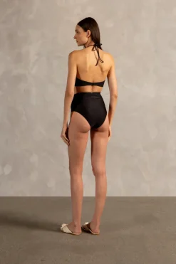 Golden Age Solid High-Waisted Bikini