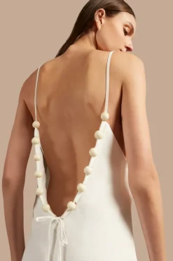 Golden Age Solid Straps Long Dress