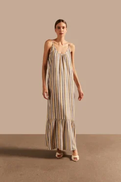 Golden Age Straps Long Dress