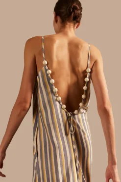 Golden Age Straps Long Dress