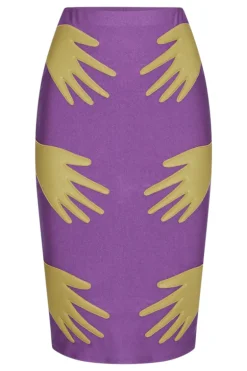Hands Midi Skirt