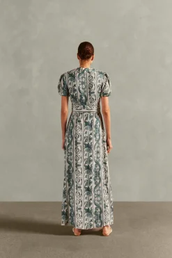 Hera Puff-Sleeved Long Dress