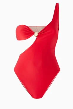 Holiday One-Shoulder Swimsuit
