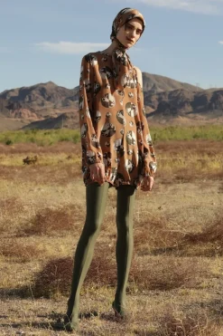 Horse Pois One-shoulder Playsuit