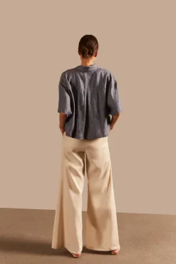 Jeans Short-Sleeved Shirt