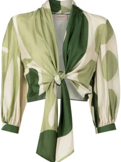 Jellyfish Puff-Sleeved Blouse