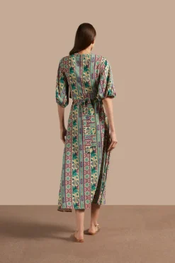 Le Sirenuse Puff-Sleeved Cropped Blouse