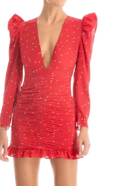 Mille Punti Frilled Short Dress