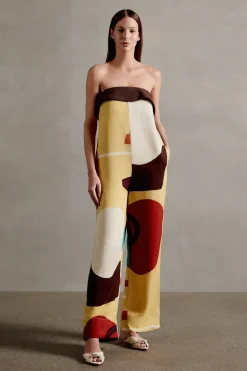 Modernism Strapless Jumpsuit