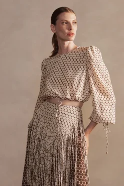 New Pois Cropped Blouse