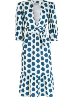 Pois Compose Midi Dress With Belt