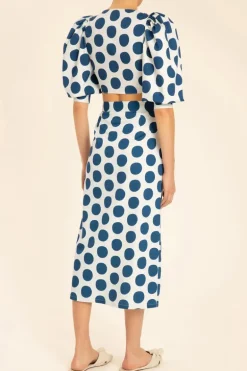 Pois Compose Midi Skirt