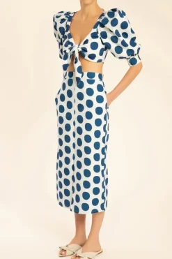 Pois Compose Midi Skirt
