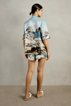 Postcard Short-Sleeved Shirt