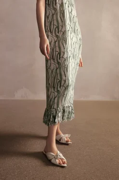 Samambaia Fringes Midi Dress