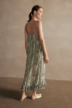 Samambaia Fringes Midi Dress
