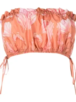 Seashell Frilled Crop Top