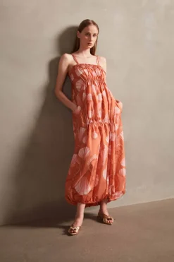 Seashell Frilled Long Dress