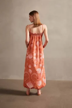 Seashell Frilled Long Dress