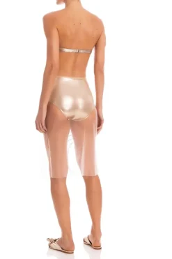 Soleil Embroidered Midi Skirt With Hot Pants