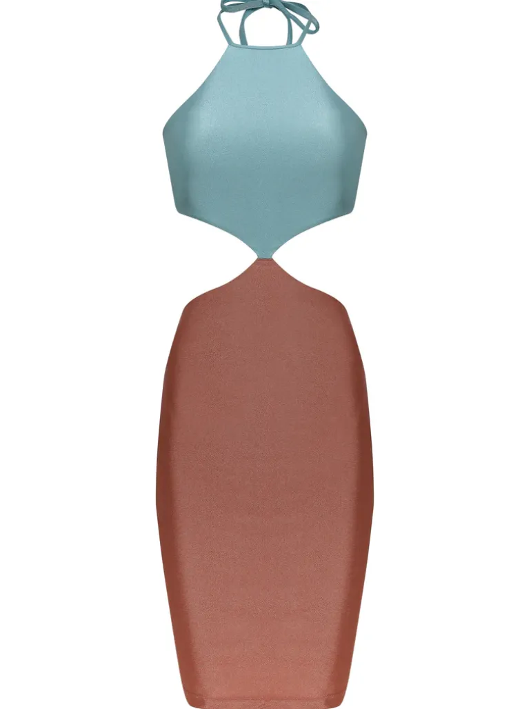 Solid Cut-Out Short Dress